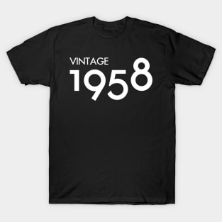 Vintage 1958 Gift 62nd Birthday Party T-Shirt